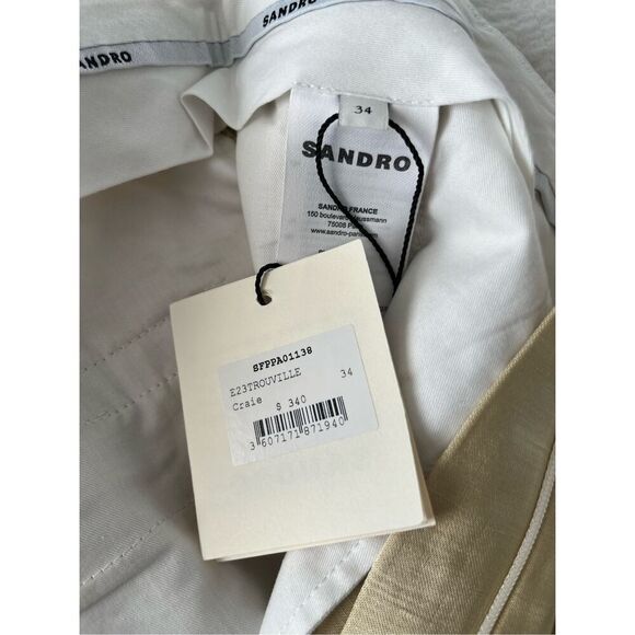 Sandro Trouville Satin Wide Leg Pants NEW - Picture 11 of 12